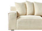 Sofa 3 Seater VISKAN Corduroy Light Beige