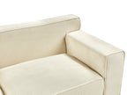Sofa 3 Seater VISKAN Corduroy Light Beige
