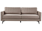 Sofa 3 Seater MALA Fabric Light Brown