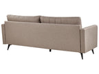Sofa 3 Seater MALA Fabric Light Brown