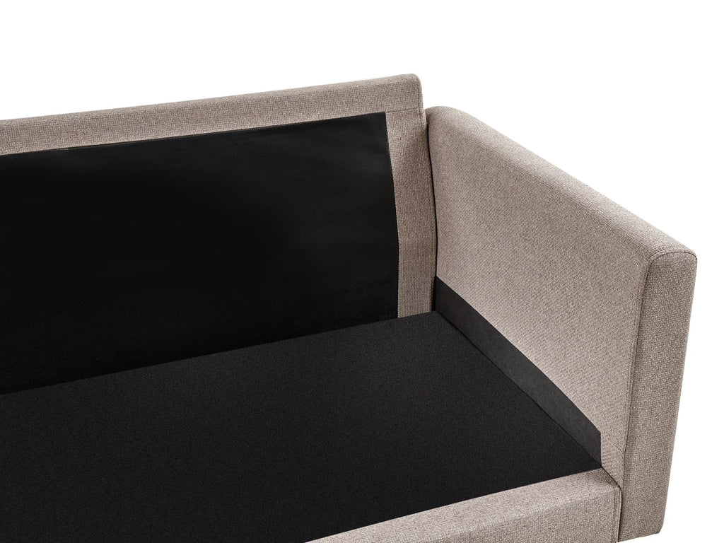 Sofa 3 Seater MALA Fabric Light Brown