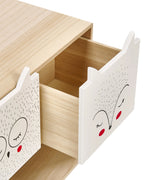 2 Drawer Bedside Table RUPERT Light Brown