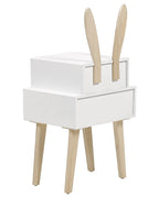 2 Drawer Bedside Table BANKS White