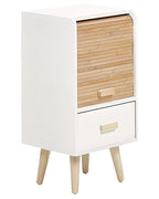 1 Drawer Bedside Table NESIKA White