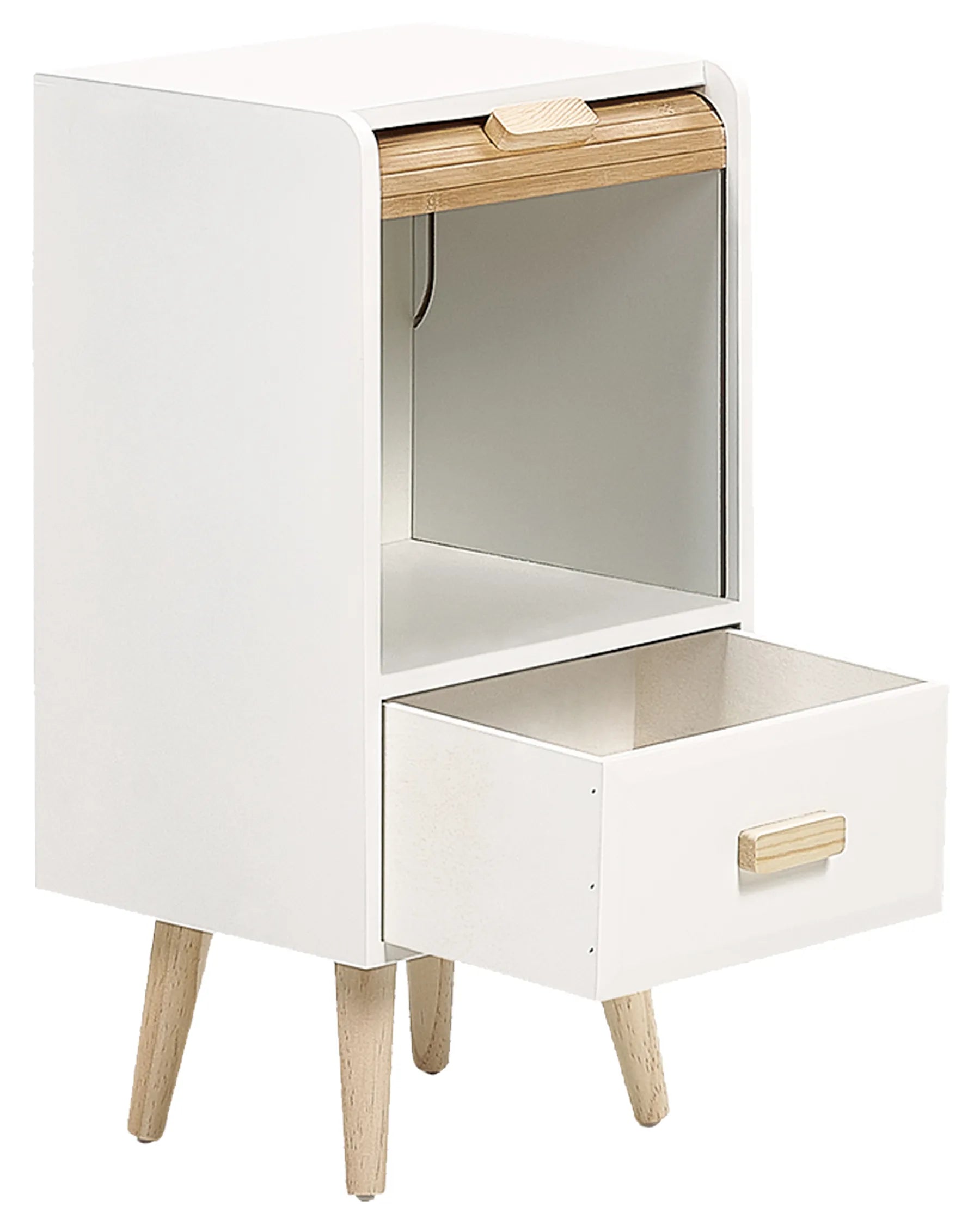 1 Drawer Bedside Table NESIKA White