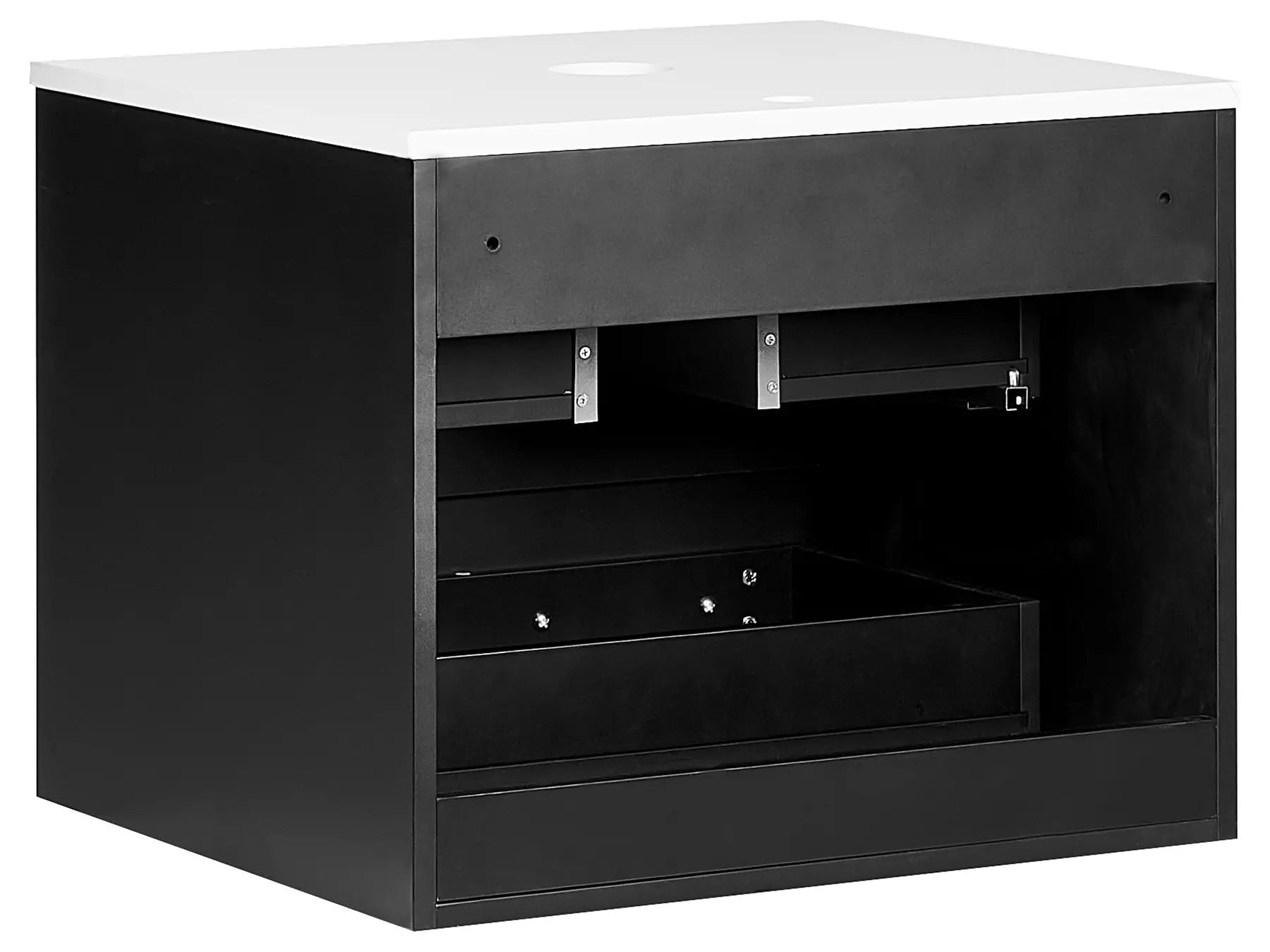 Wall Mounted Vanity Unit QUINTELA 60 cm Black