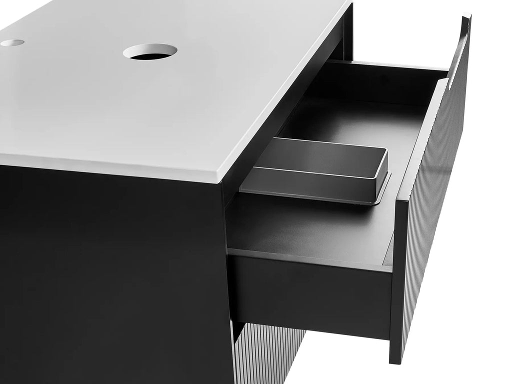 Wall Mounted Vanity Unit QUINTELA 60 cm Black