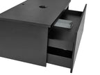 Wall Mounted Vanity Unit ALZIRA 80 cm Black