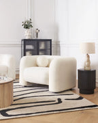 Armchair LEIREN Boucle White