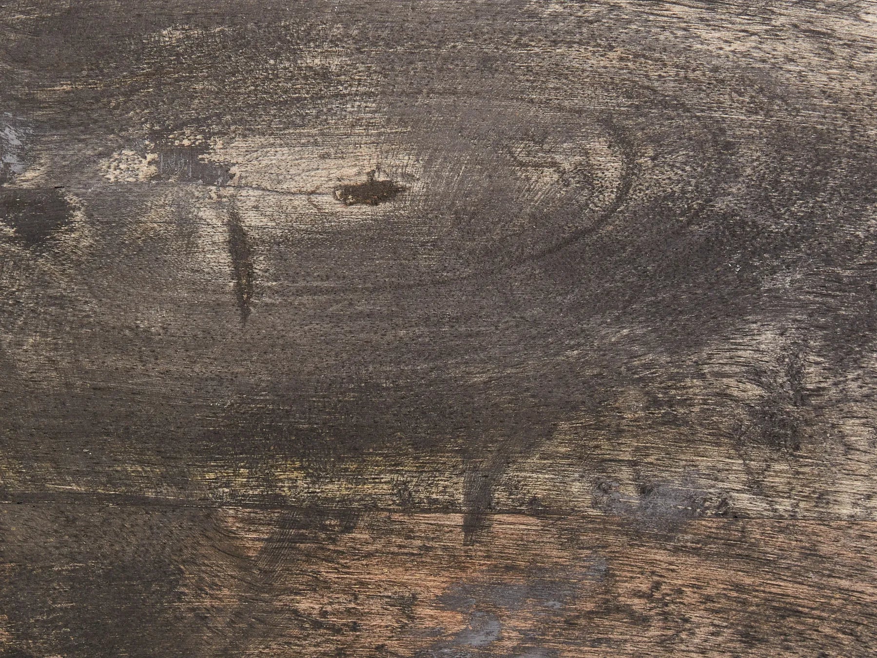 Set of 2 Side Tables MARNOO Mango Wood Dark Brown