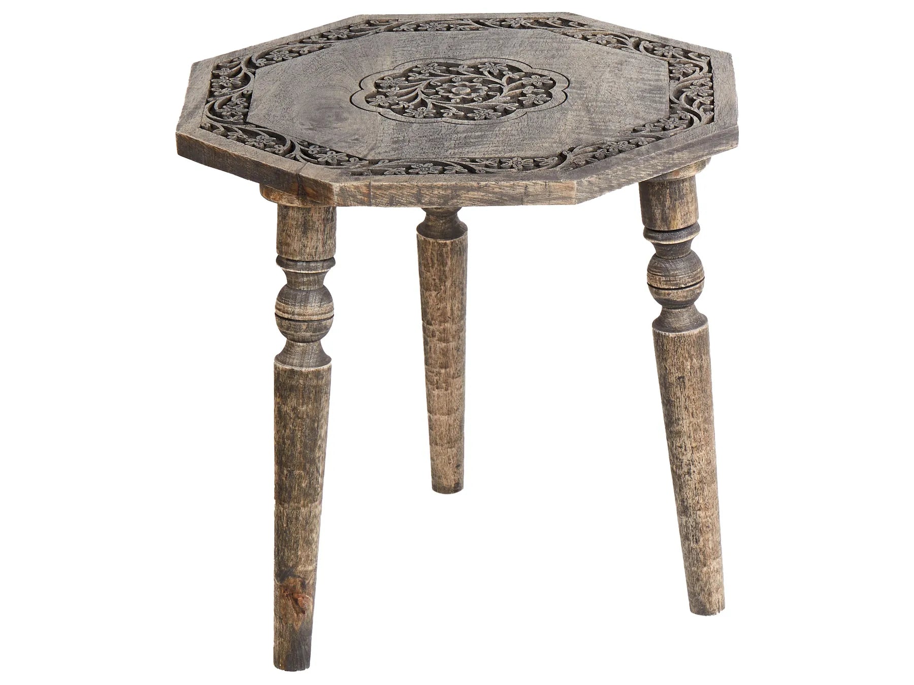 Side Table WANDILO Mango Wood Brown