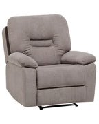 Recliner Chair BERGEN With Footrest Fabric Taupe