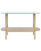 Console Table LOVELL Tempered Glass Gold