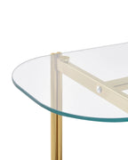 Console Table LOVELL Tempered Glass Gold