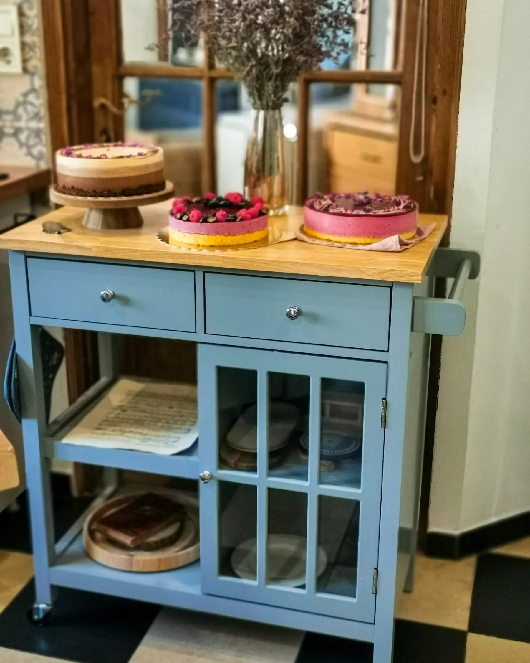 Kitchen Trolley GENOA Grey