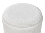 Storage Stool OKATON Boucle White