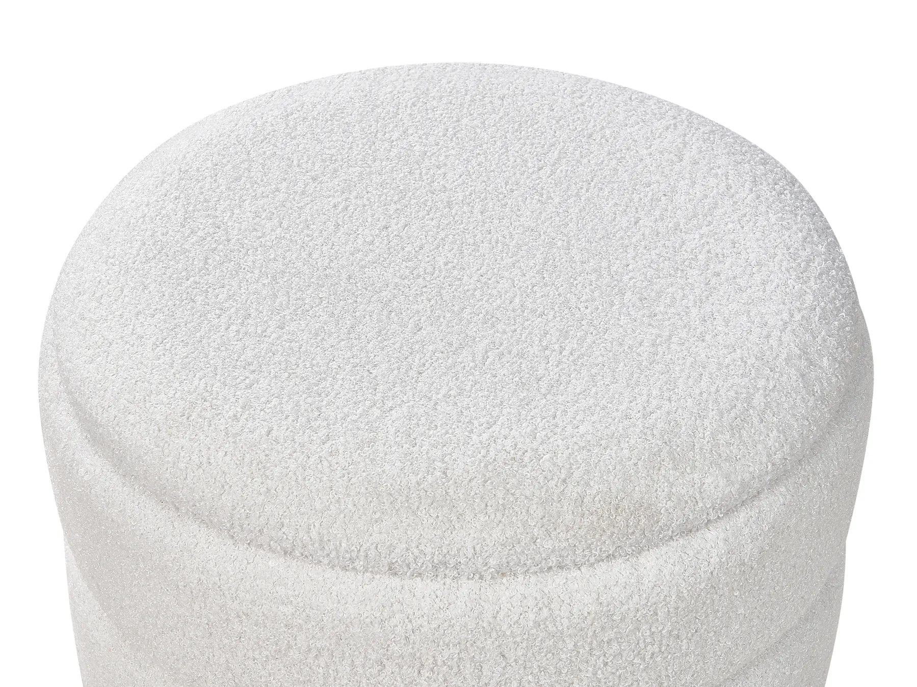 Storage Stool OKATON Boucle White