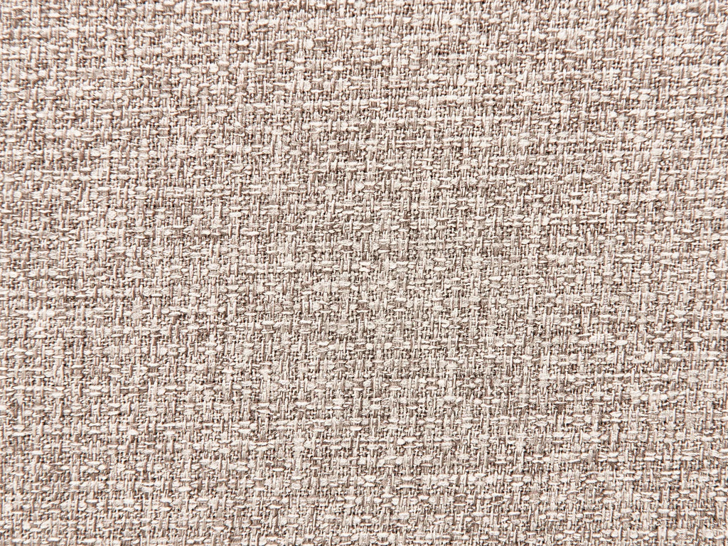 Left-Hand Chaise Lounge MERI Faux Linen Light Brown with Storage