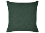 Left-Hand Chaise Lounge MERI Faux Linen Green with Storage