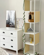 5 Tier Shelving Unit BOGOTA 165 cm White