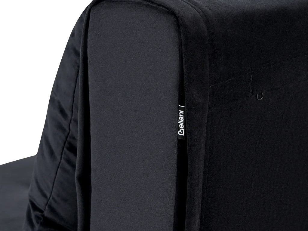 Single Sofa Bed VESTFOLD Velvet Black