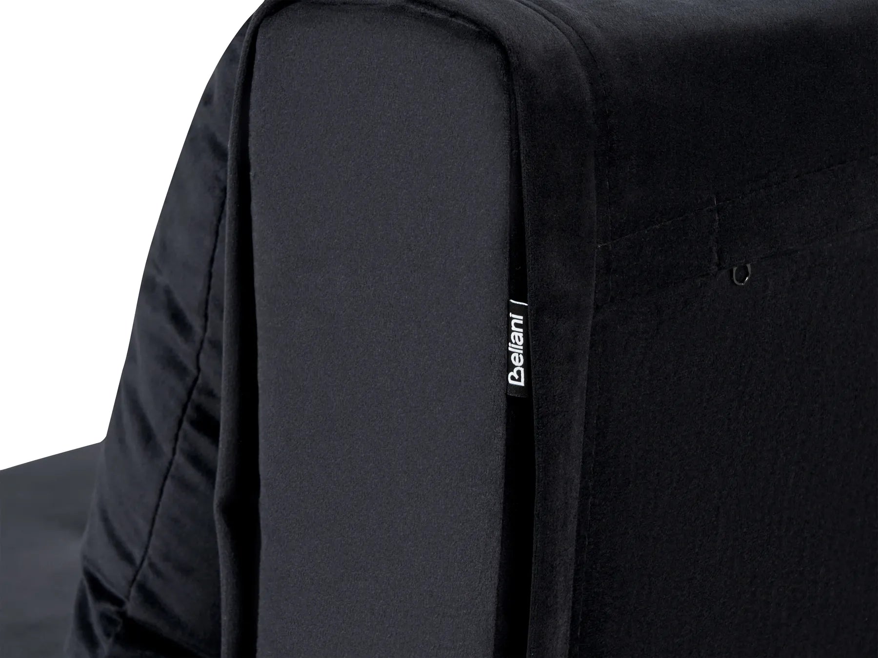 Single Sofa Bed VESTFOLD Velvet Black