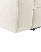 Electric Recliner Chair ARES With Footrest Fabric Light Beige