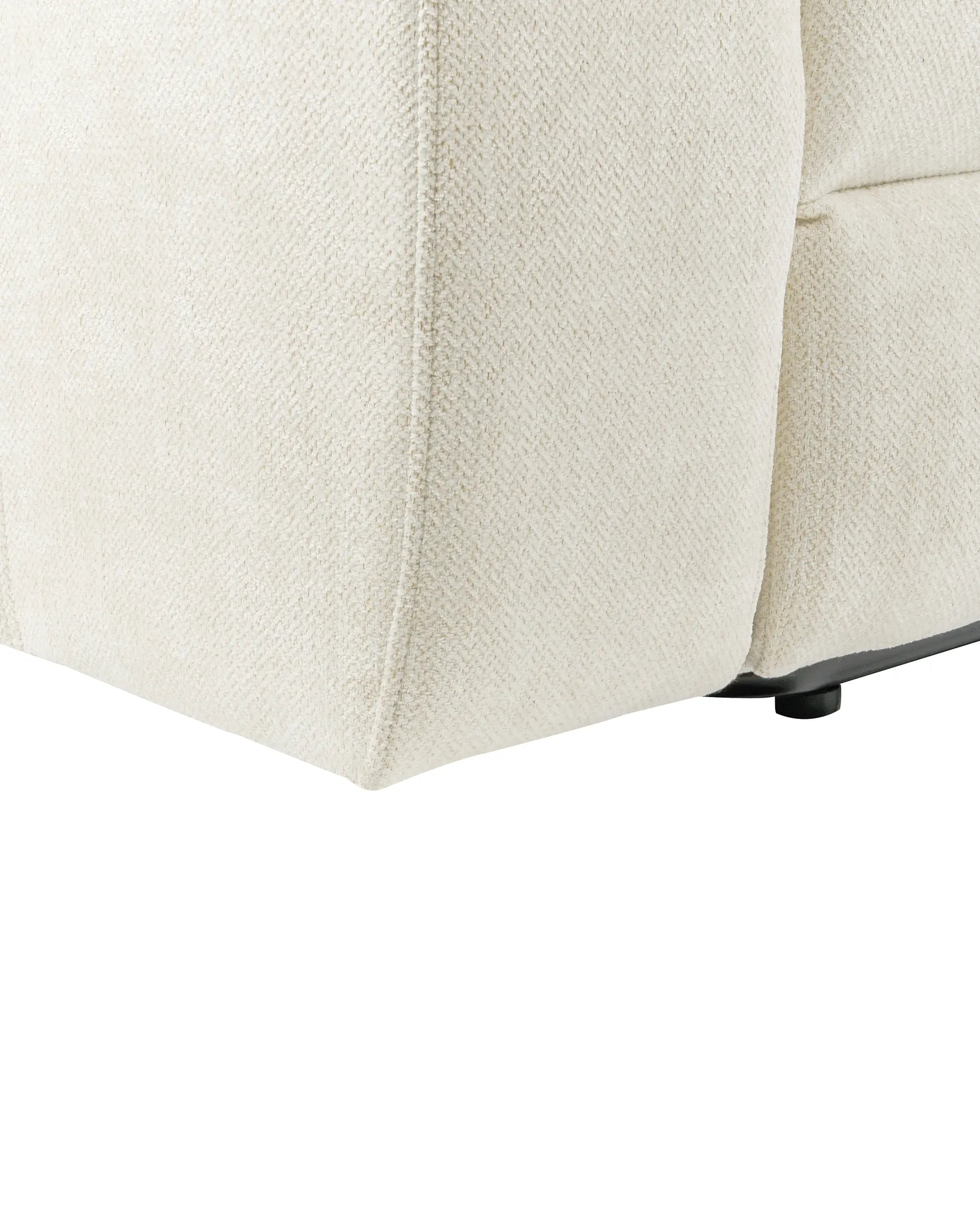 Electric Recliner Chair ARES With Footrest Fabric Light Beige