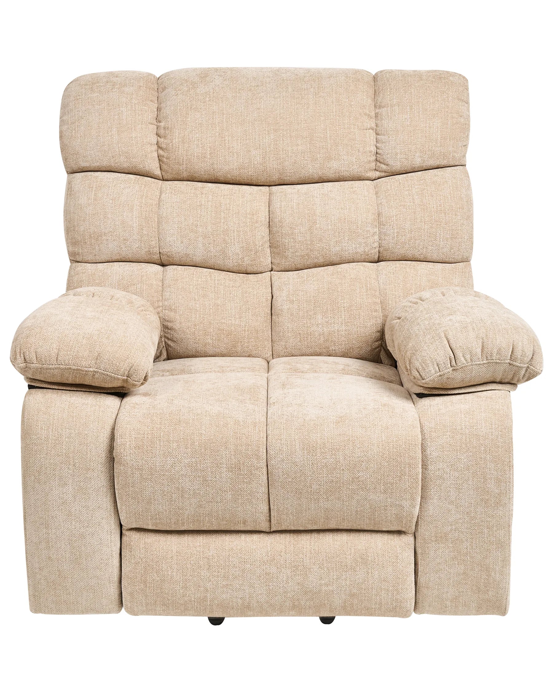 Electric Recliner Chair ARES With Footrest Fabric Beige