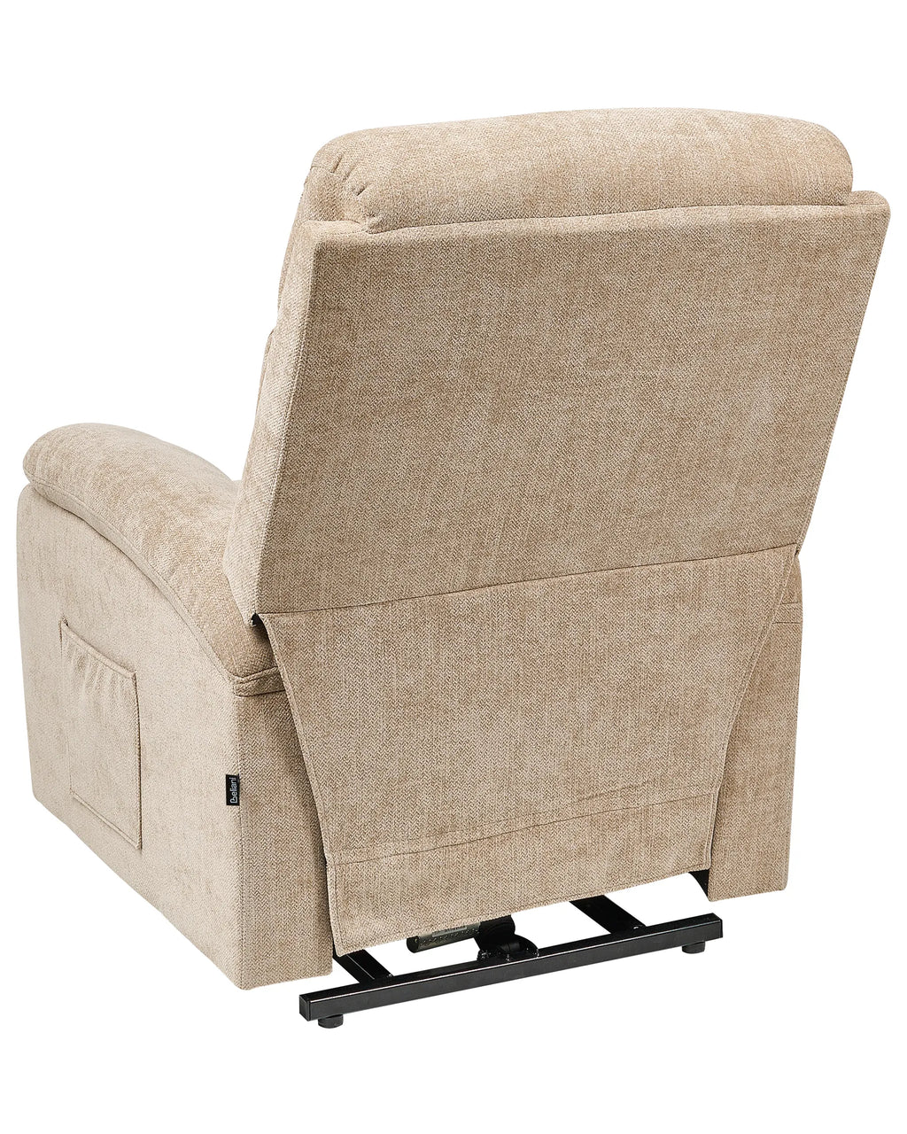 Electric Recliner Chair RISE With Footrest Fabric Beige