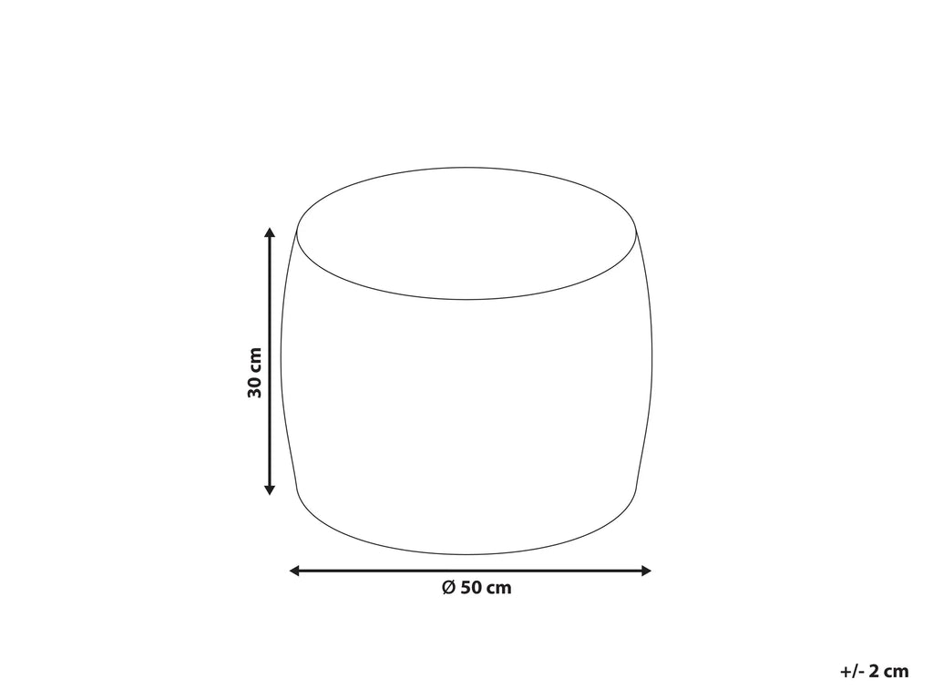 Pouffe TUKKI Faux Fur Light Beige