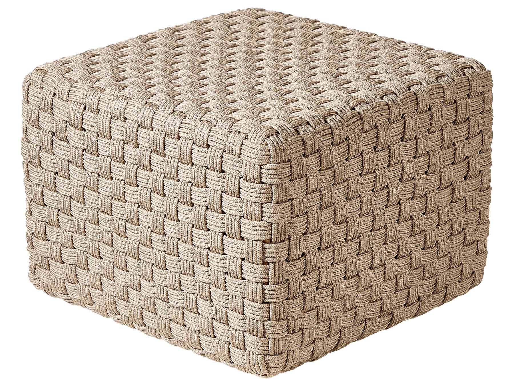 Pouffe NALLI Synthetic Material Taupe