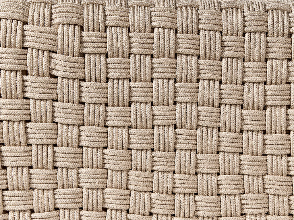 Pouffe NALLI Synthetic Material Taupe