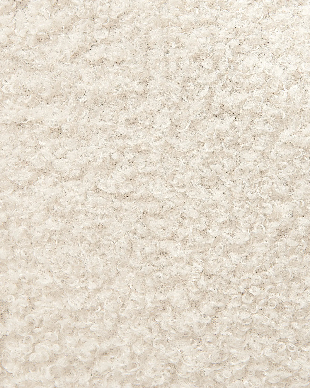 2 Drawer Bedside Table SEZANNE Boucle Off-White