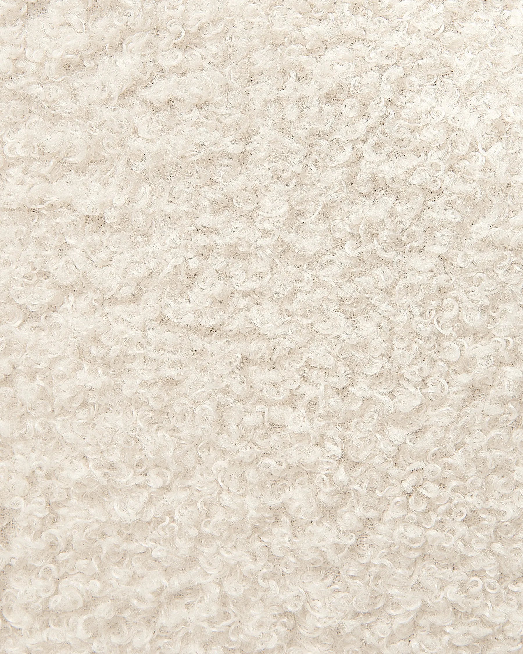 2 Drawer Bedside Table SEZANNE Boucle Off-White