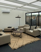 Ottoman ROVIGO Fabric Beige