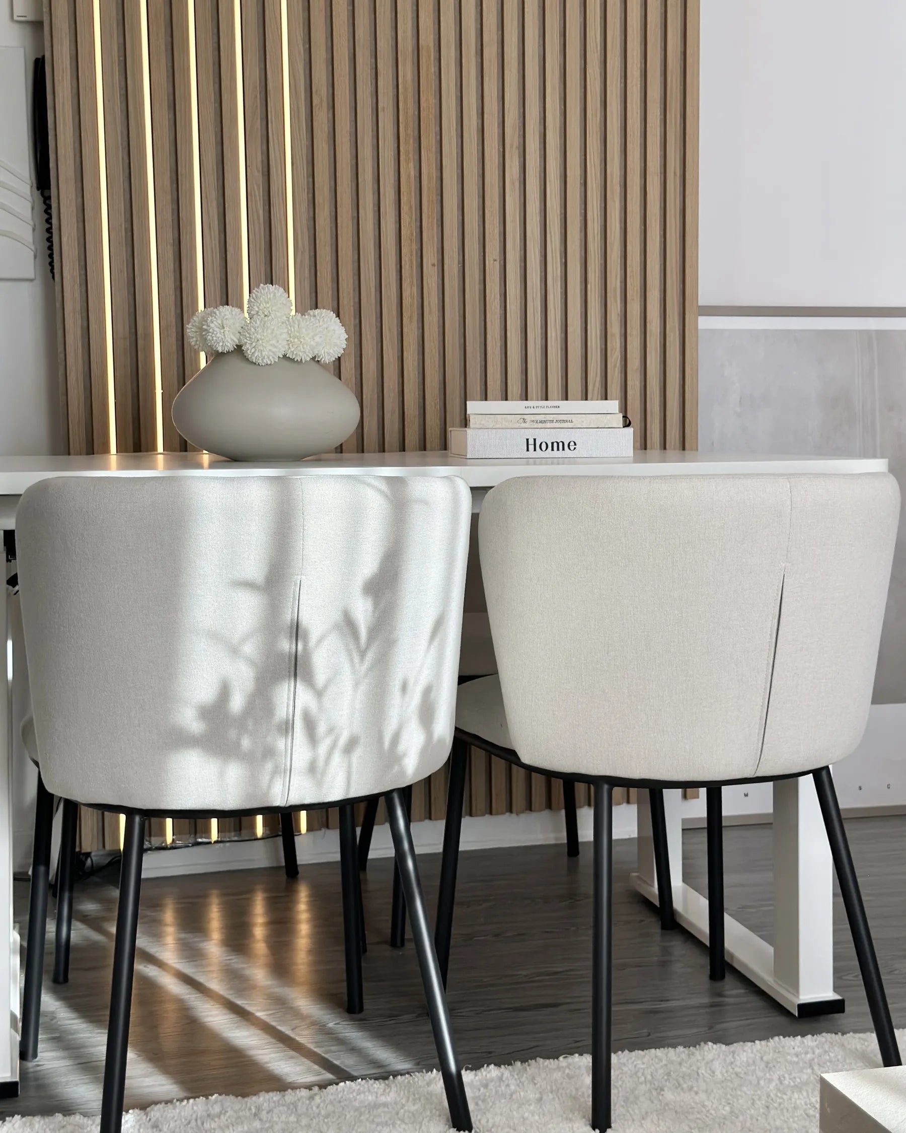 Set of 2 Dining Chairs MINA Off-White