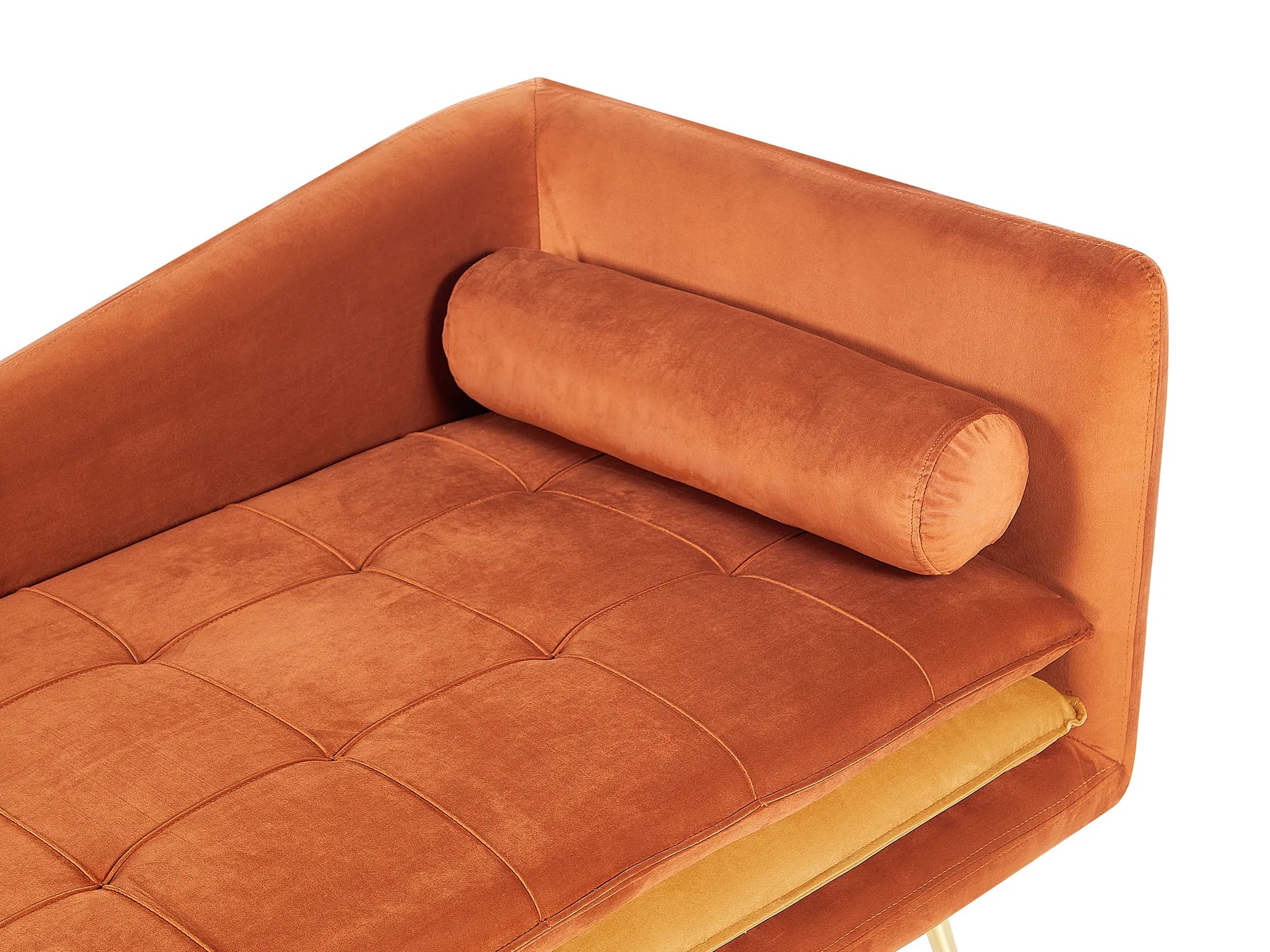 Right-Hand Chaise Lounge GONESSE Velvet Orange