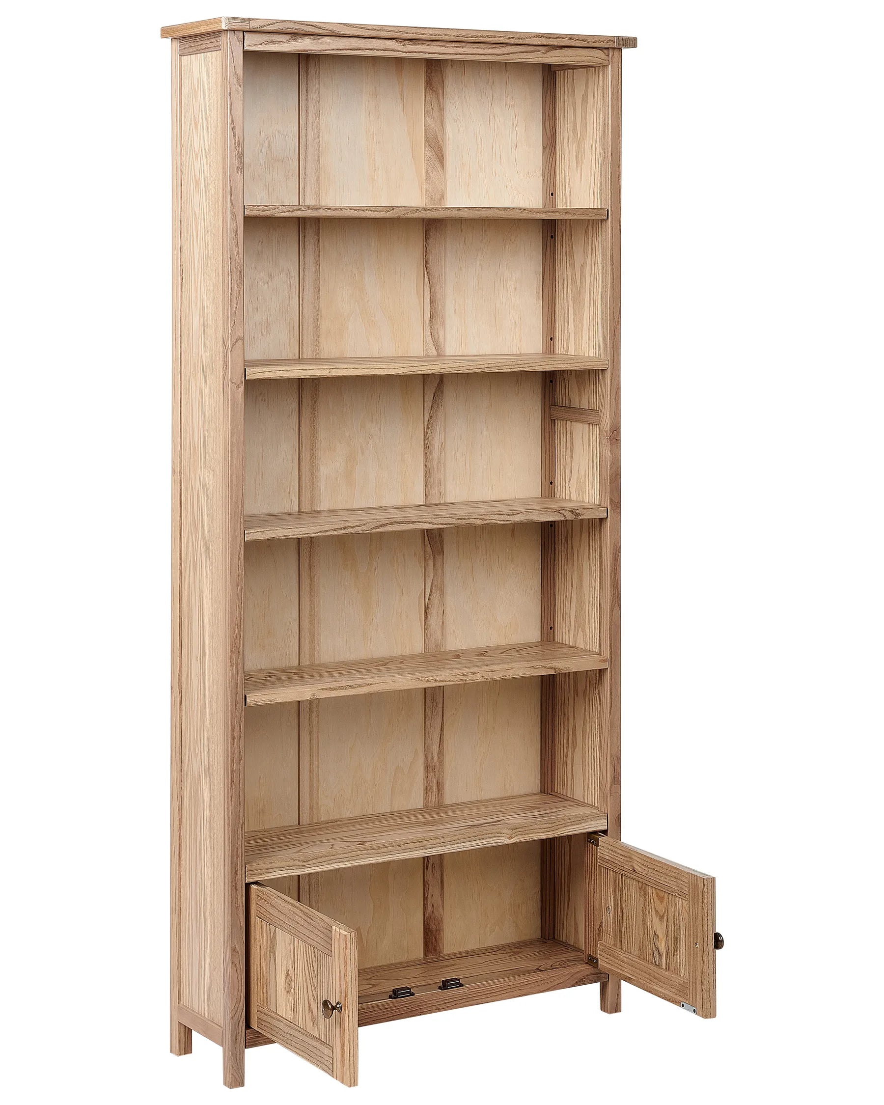 Bookcase SALTON Sassafras Wood 179 cm Brown
