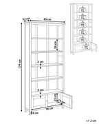 Bookcase SALTON Sassafras Wood 179 cm Brown