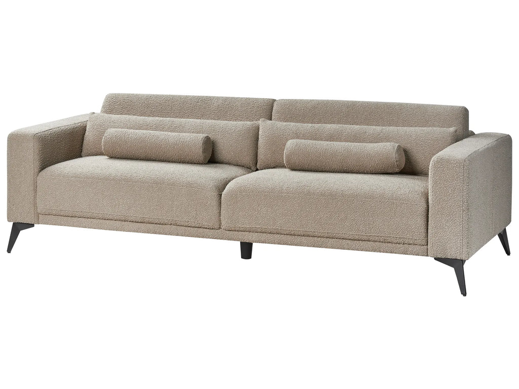 Sofa 3 Seater ANGE Boucle Taupe
