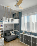 Single Sofa Bed SETTEN Fabric Dark Grey