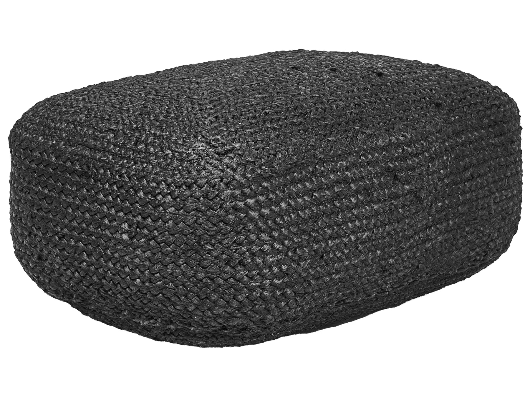 Pouffe ISARDA Jute Black