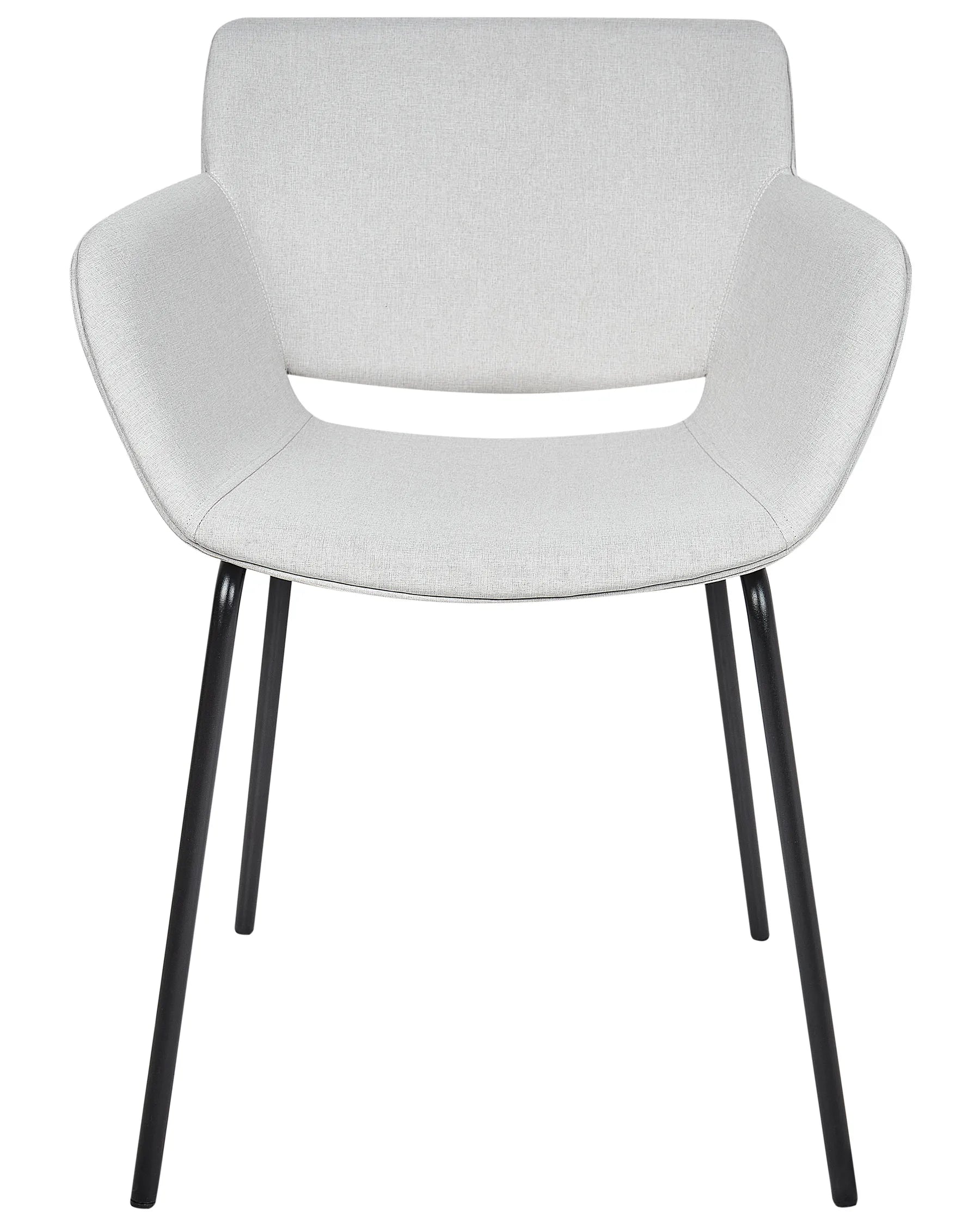 Set of 2 Dining Chairs Light Grey