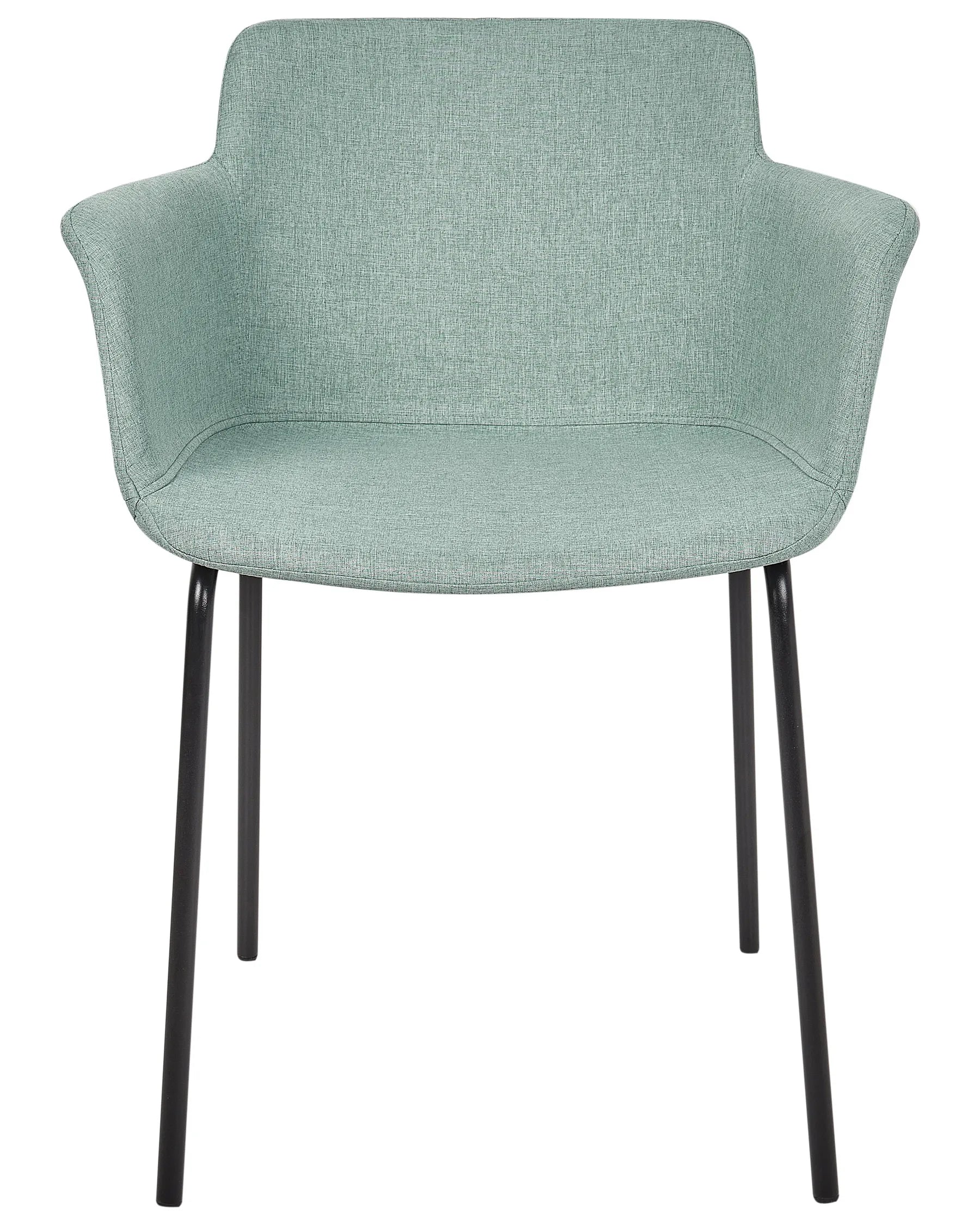 Set of 2 Dining Chairs BELFIELD Mint Green