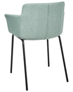 Set of 2 Dining Chairs BELFIELD Mint Green