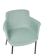Set of 2 Dining Chairs BELFIELD Mint Green