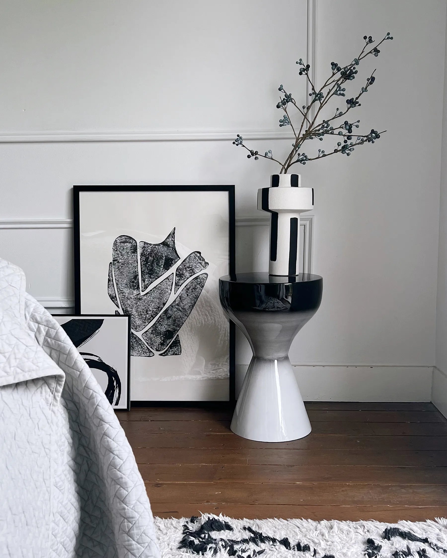 Side Table TIBITO Metal Black