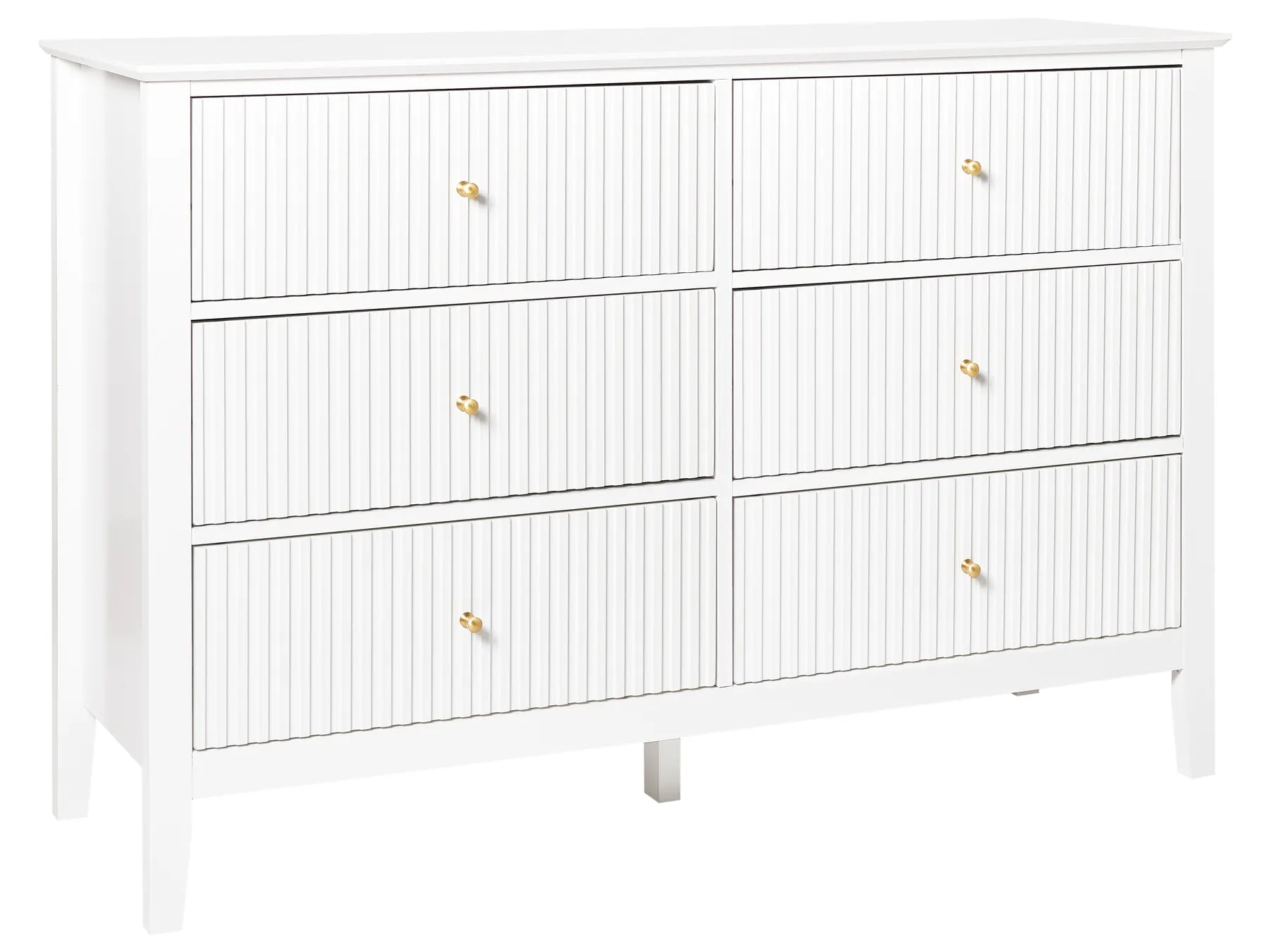 6 Drawer Chest ASSISI White