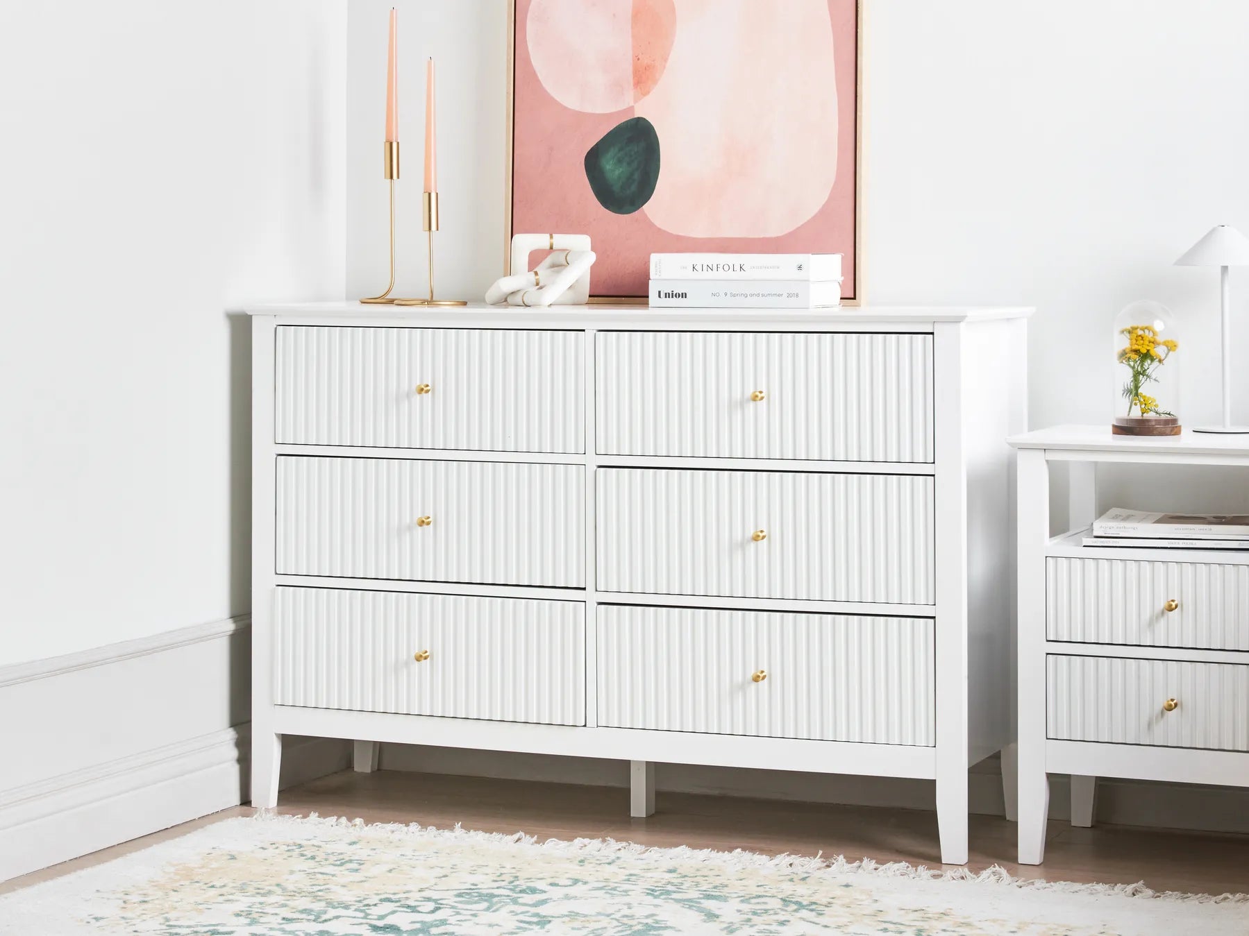 6 Drawer Chest ASSISI White